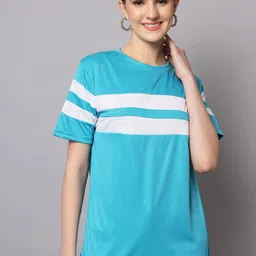 Rodzen Women Colourblocked T-shirt-image-28