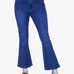 FCK-3 Women Bootilicious High-Rise Light Fade Embellished Stretchable Bootcut Jeans-picture-32