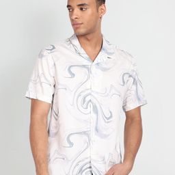 Flying Machine Men Abstract Printed Casual Shirt-picture-28