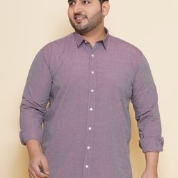 John Pride Plus Size Spread Collar Cotton Casual Shirt-picture-21