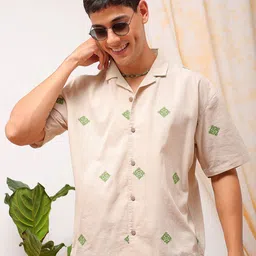 The Indian Garage Co Cuban Collar Casual Shirt-image-27