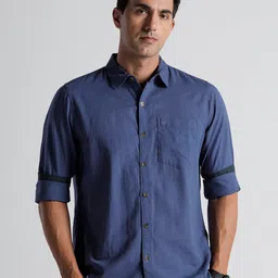 WROGN Slim Fit Linen Casual Shirt-picture-35