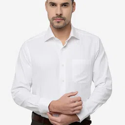 METAL Slim Fit Textured Self Design Cotton Formal Shirt-picture-39