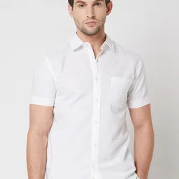 Mufti Slim Fit Opaque Cotton Casual Shirt-picture-19