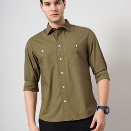 Celio Classic Button Down Collar Cotton Casual Shirt-picture-35
