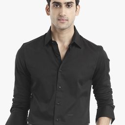 RARE RABBIT Men Comfort Solid Spread Collar Casual Shirt-picture-16