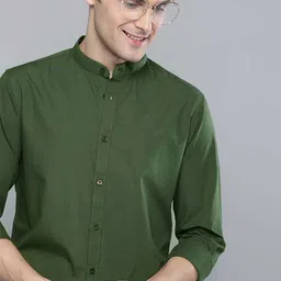 FUBAR Slim Fit Mandarin Collar Casual Shirt-picture-34