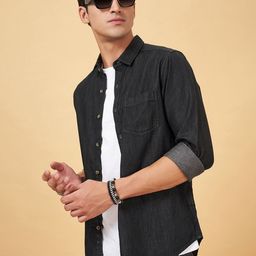 SF JEANS by Pantaloons Men Slim Fit Opaque Casual Shirt-picture-8