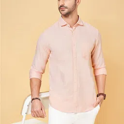 BYFORD by Pantaloons Cotton Spread Collar Long Sleeves Slim Fit Opaque Casual Shirt-picture-38