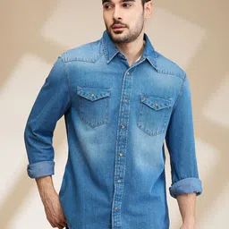 Being Human Men Slim Fit Opaque Casual Shirt-image-95