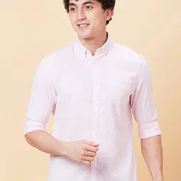 Being Human Slim Fit Vertical Striped Button-Down Collar Casual Shirt-image-0