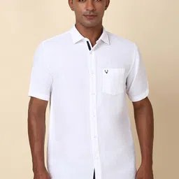 Allen Solly Men Slim Fit Solid Spread Collar Casual Shirt-image-55