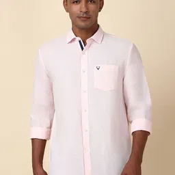 Allen Solly Men Solid Spread Collar Slim Fit Casual Shirt-picture-14