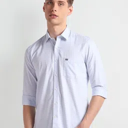 Arrow Sport Slim Fit Spread Collar Long Sleeves Cotton Casual Shirt-image-94
