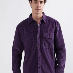 GANT Relaxed Fit Solid Corduroy Casual Shirt image 1