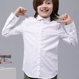 One Friday Boys Conversational Printed Spread Collar Cotton Casual Shirt-picture-51