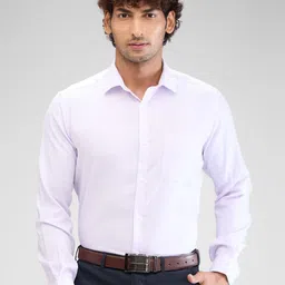 Park Avenue Men Opaque Checked Spread Collar Formal Shirt-picture-15