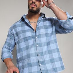 Instafab Plus Checked Cotton Classic Casual Shirt-picture-42