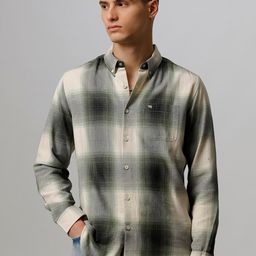 THE BEAR HOUSE Men Slim Fit Checked Pure Cotton Casual Shirt-picture-21
