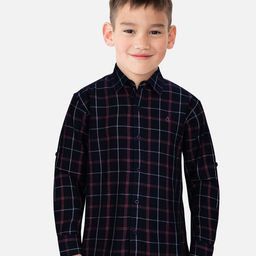 Gini and Jony Boys Windowpane Checks Checked Casual Shirt-picture-33