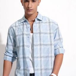 HIGHLANDER Men Opaque Checked Casual Shirt-picture-27