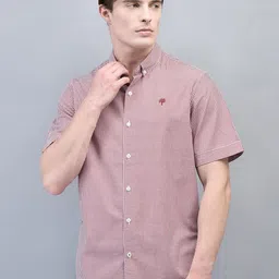 Woodland Men Micro Checks Opaque Checked Casual Shirt-picture-31