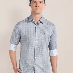 U.S. Polo Assn. Ethnic Motifs Printed Cotton Casual Shirt-picture-23