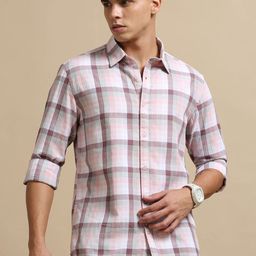 Bushirt Men Classic Tartan Checked Cotton Casual Shirt-picture-13