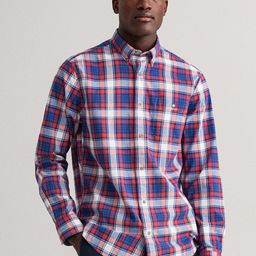 GANT Men Red Tartan Checks Opaque Checked Casual Shirt-picture-43