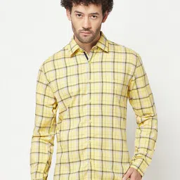 Crimsoune Club Slim Fit Checked Cotton Casual Shirt-image-78