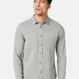 People Slim Fit Pure Cotton Casual Shirt-picture-25