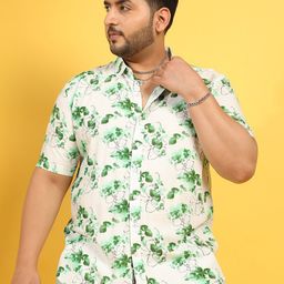 Instafab Plus Plus Size Classic Floral Printed Casual Shirt-picture-7