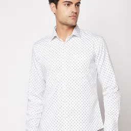 Crimsoune Club Men Comfort Micro Ditsy Printed Cotton Casual Shirt-image-23