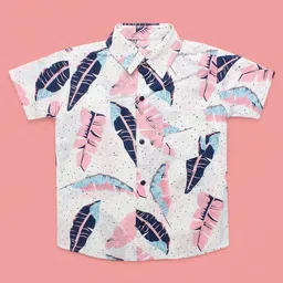 Superminis Boys Relaxed Floral Printed Casual Shirt-picture-19