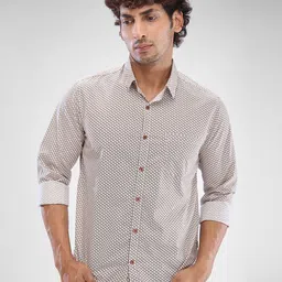 SPYKAR Men Slim Fit Geometric Printed Casual Shirt-image-43