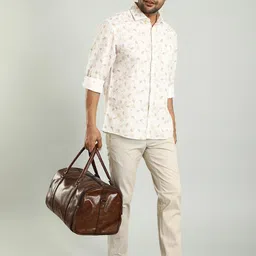 Indian Terrain Spread Collar Long Sleeves Slim Fit Floral Printed Casual Shirt-picture-13