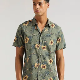Pepe Jeans Floral Opaque Printed Cotton Modal Casual Shirt image 1