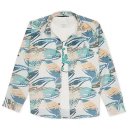 CAVIO Boys Comfort Abstract Printed Casual Pure Cotton Shirt With T-Shirt-image-54