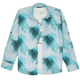 CAVIO Boys Comfort Fit Floral Printed Pure Cotton Casual Shirt-image-43