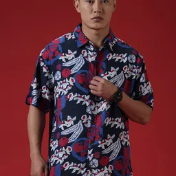 WROGN Comfort Spread Collar Floral Opaque Printed cotton Casual Shirt-picture-15