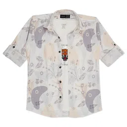 CAVIO Boys Floral Printed Comfort Casual Shirt With T-Shirt-picture-58