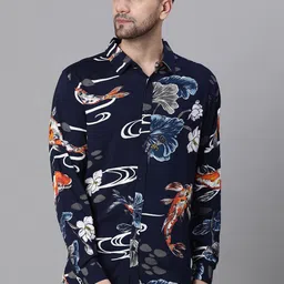 Oxolloxo Relaxed Floral Printed Casual Shirt-picture-18