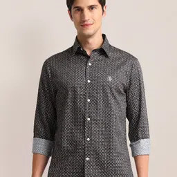 U.S. Polo Assn. Graphic Printed Cotton Casual Shirt-picture-21