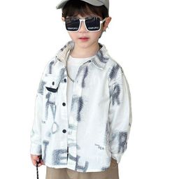 StyleCast x Revolte Boys Graphic Printed Spread Collar Cotton Curved Casual Shirt-picture-12