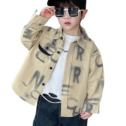 StyleCast x Revolte Boys Graphic Printed Cotton Spread Collar Curved Casual Shirt-picture-13