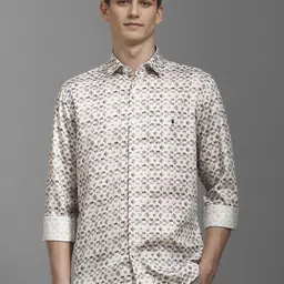 Louis Philippe Sport Men Geometric Printed Smart Fit Cotton Casual Shirt-image-2