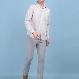 Crimsoune Club Classic Slim Fit Floral Printed Cotton Casual Shirt-picture-54