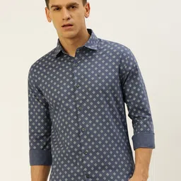 SHOWOFF Comfort Printed Cotton Casual Shirt-image-73