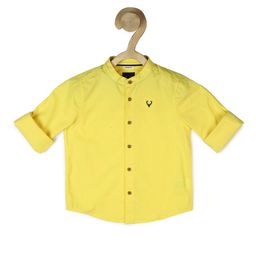 Allen Solly Junior Boys Solid Cotton Regular Fit Casual Shirt-picture-13