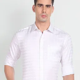 Arrow Checked Twill Pure Cotton Formal Shirt-picture-10